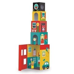 Susidedantys kubai Petit Collage kaladėlės Trys draugai цена и информация | Развивающие игрушки | pigu.lt
