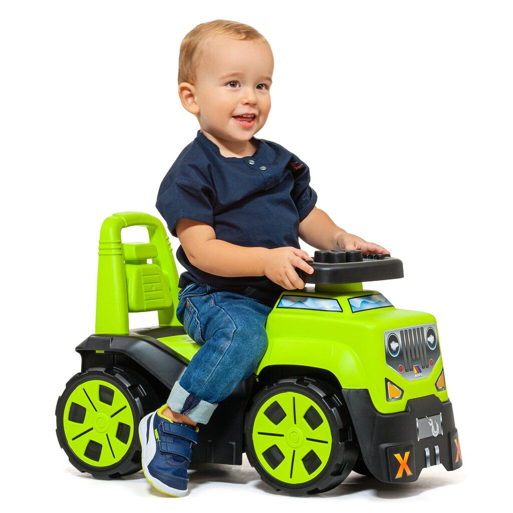 Paspiriama mašinėlė su 10 kaladėlių Molto, žalia цена и информация | Žaislai kūdikiams | pigu.lt