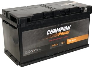 Аккумулятор Champion Power 100AH 750A цена и информация | Akumuliatoriai | pigu.lt