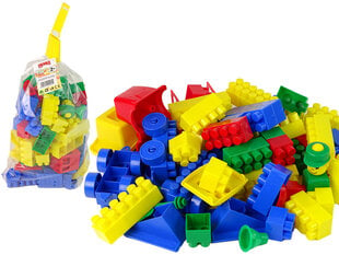 Цветной строительный набор, 80 деталей цена и информация | Конструкторы и кубики | pigu.lt