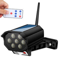 LED lauko šviestuvas-kameros imitacija su saulės baterija ir judesio davikliu цена и информация | Уличные светильники | pigu.lt