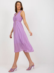 Женское светло-фиолетовое повседневное платье цена и информация | Платья | pigu.lt