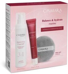 Rinkinys Casmara Balance & Hydrate moterims: veido kremas, 50 ml + veido prausiklis, 150 ml, kempinėlė цена и информация | Кремы для лица | pigu.lt