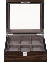 Lockhart & Fleming Edgar VI laikrodžių dėžutė, 24.5 x 10 x 23.5 cm kaina ir informacija | Interjero detalės | pigu.lt