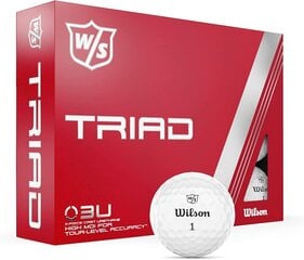 Набор мячей для гольфа Wilson W/S Triad, 12 штук цена и информация | Гольф | pigu.lt