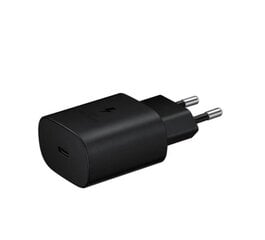 Зарядное устройство Samsung EP-TA800NBEGEU USB-C | 3A | 25W | черный (OEM) цена и информация | Зарядные устройства для телефонов | pigu.lt