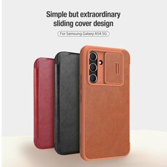 Nillkin Qin Book PRO Case for Samsung Galaxy A54 5G Red цена и информация | Чехлы для телефонов | pigu.lt