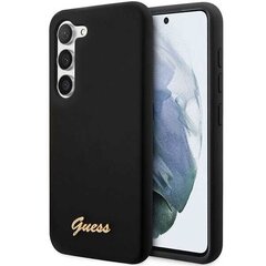 Guess GUHCS23MSLSMK S23+ S916 czarny|black hardcase Silicone Vintage Gold Logo цена и информация | Чехлы для телефонов | pigu.lt