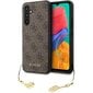 Dėklas Guess 4G Charms Collection Galaxy A54 5G, rudas kaina ir informacija | Telefono dėklai | pigu.lt