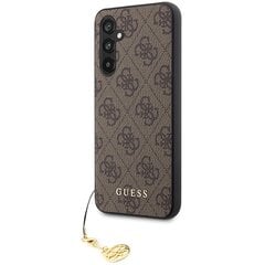 Guess GUHCSA54GF4GBR A54 5G A546 brązowy|brown hard case 4G Charms Collection цена и информация | Чехлы для телефонов | pigu.lt