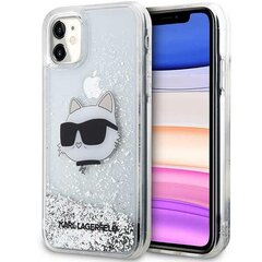 Karl Lagerfeld KLHCN61LNCHCS iPhone 11| XR srebrny|silver hardcase Glitter Choupette Head цена и информация | Чехлы для телефонов | pigu.lt