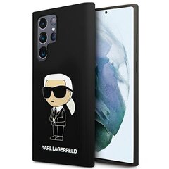 Karl Lagerfeld KLHCS23LSNIKBCK S23 Ultra S918 hardcase czarny|black Silicone Ikonik цена и информация | Чехлы для телефонов | pigu.lt