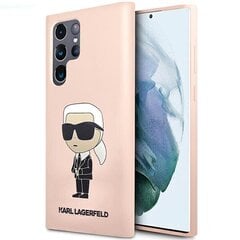 Karl Lagerfeld KLHCS23LSNIKBCP Sam S23 Ultra S918 hardcase różowy|pink Silicone Ikonik цена и информация | Чехлы для телефонов | pigu.lt