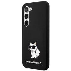 Karl Lagerfeld KLHCS23MSNCHBCK S23+ S916 hardcase czarny|black Silicone Choupette цена и информация | Чехлы для телефонов | pigu.lt