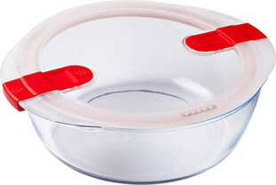 Герметичная коробочка для завтрака Pyrex Cook & Heat Красный 2,3 L 26 x 23 x 8 cm Cтекло (6 штук) цена и информация | Посуда для хранения еды | pigu.lt