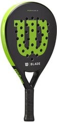 Ракетка для падела детская Wilson Blade Junior V2, 300 г, зеленая цена и информация | Падел | pigu.lt