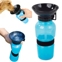 Nešiojamas vandens butelis šuniui, 0,5l kaina ir informacija | Dubenėliai, dėžės maistui | pigu.lt