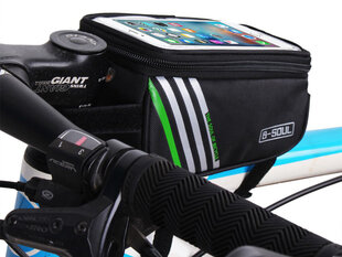 Neperšlampamas telefono laikiklis ant dviračio, juodas kaina ir informacija | Krepšiai, telefonų laikikliai | pigu.lt