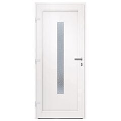 vidaXL Priekinės durys baltos spalvos 88x200cm 3157074 цена и информация | Межкомнатные двери | pigu.lt