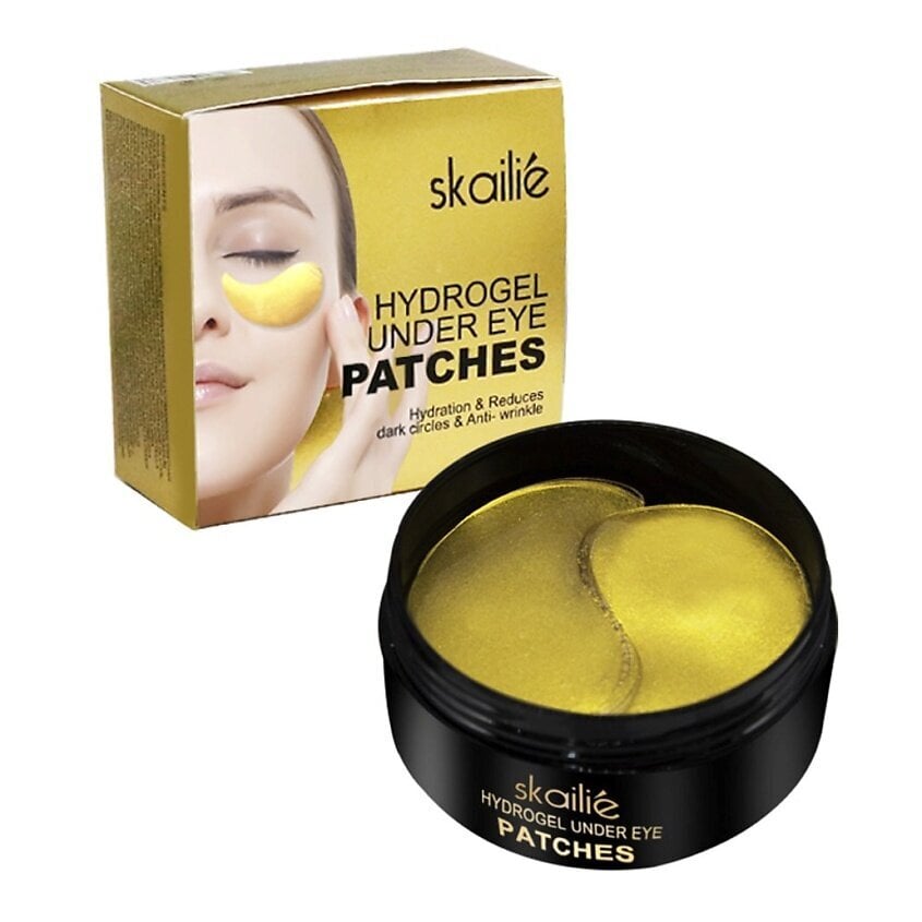 Kolageno paakių pagalvėlės Skailie Gold Hydrogel Eye Patch, 60 vnt kaina ir informacija | Veido kaukės, paakių kaukės | pigu.lt