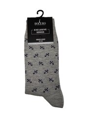 Kojinės vyrams Bolero BM270, pilkos цена и информация | Мужские носки | pigu.lt