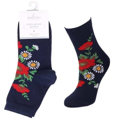 Kojinės moterims Bolero BW642, mėlynos kaina ir informacija | Moteriškos kojinės | pigu.lt