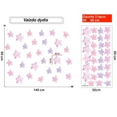 Interjero lipdukas Spalvotos žvaigždutės цена и информация | Интерьерные наклейки | pigu.lt