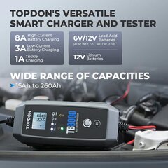 Topdon baterijų pakrovėjas TB80000 цена и информация | Зарядные устройства для аккумуляторов | pigu.lt