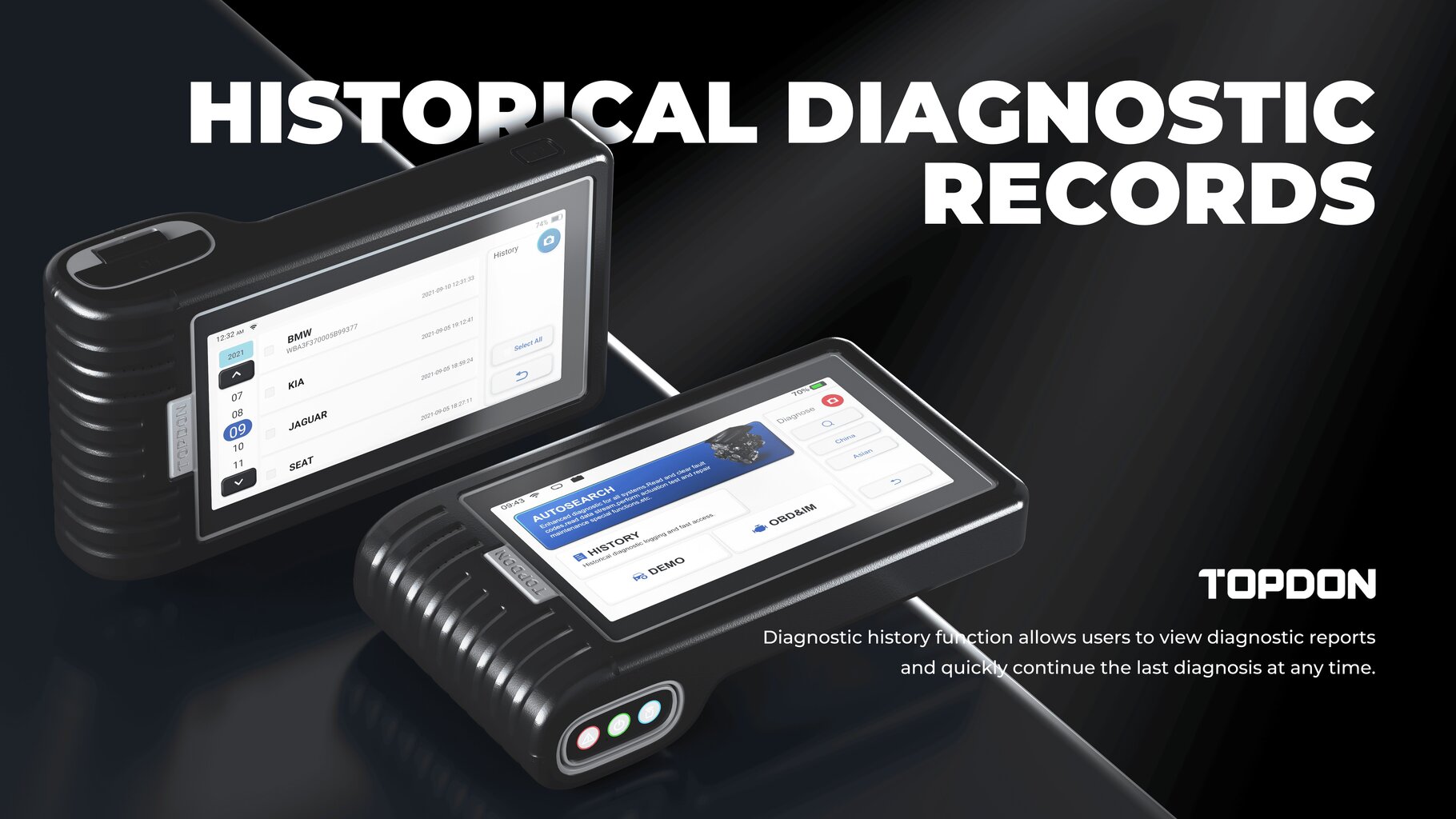 Topdon diagnostikos prietaisas ArtiDiag800 BT цена и информация | Auto reikmenys | pigu.lt