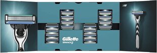 Skustuvo galvutės Gillette Mach3, 18 vnt. kaina ir informacija | Skutimosi priemonės ir kosmetika | pigu.lt