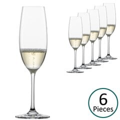 Stiklinės šampano taurės, 6vnt. цена и информация | Стаканы, фужеры, кувшины | pigu.lt