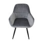 2-jų kėdžių komplektas Bituxx, pilkas kaina ir informacija | Virtuvės ir valgomojo kėdės | pigu.lt