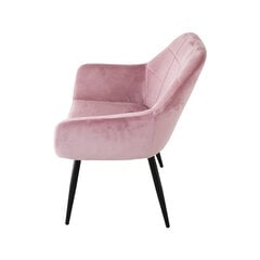 Комплект из 2 розовых велюровых кресел в современном стиле для гостиной и офиса цена и информация | Стулья для кухни и столовой | pigu.lt