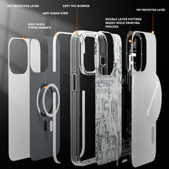 Youngkit Futuristic Circuit (Magsafe support ) Apple iPhone 13 цена и информация | Чехлы для телефонов | pigu.lt