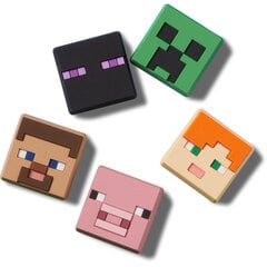 Ženkliukai klumpėms Crocs™ Minecraft 233559, 5 vnt kaina ir informacija | Guminės klumpės vaikams | pigu.lt