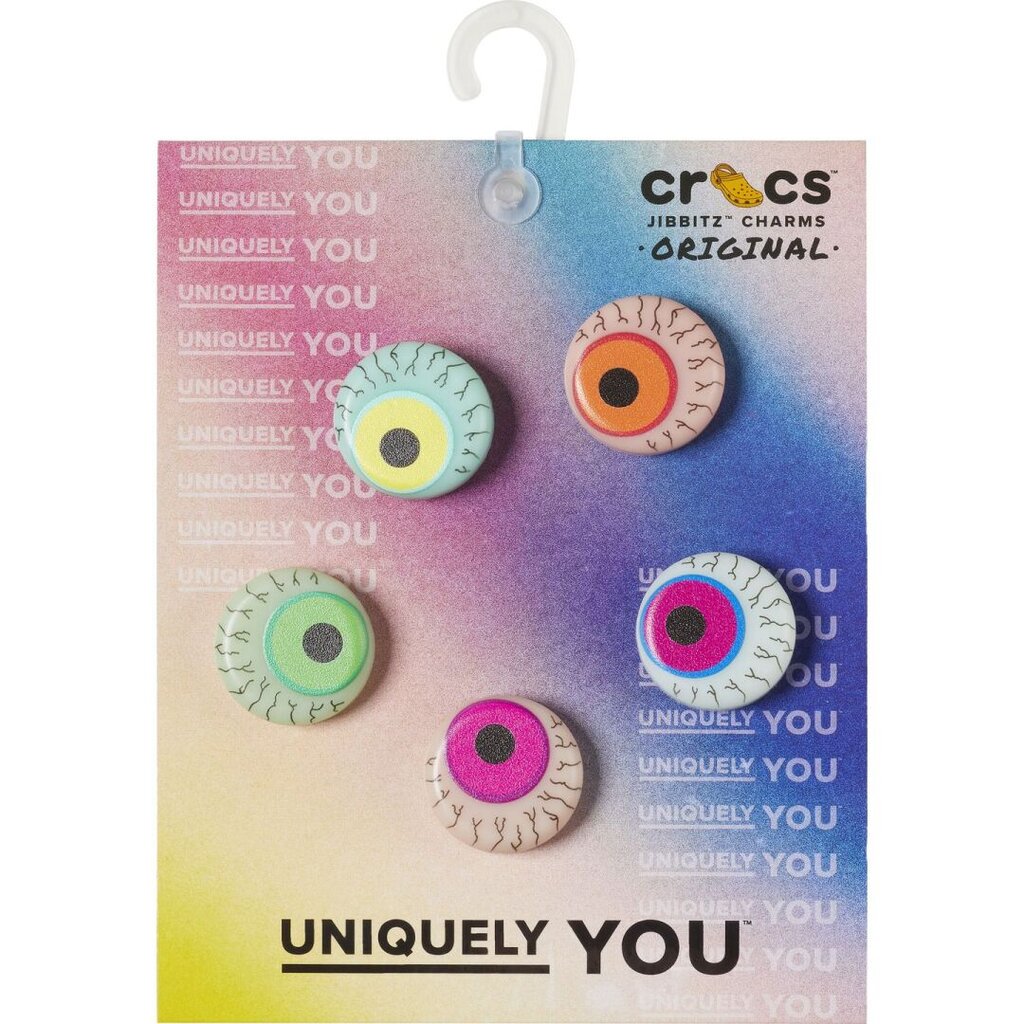 Ženkliukai klumpėms Crocs™ Crazy Eyes G1031300-MU 245902, 5 vnt цена и информация | Guminės klumpės vaikams | pigu.lt