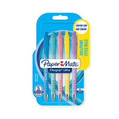 Tušinukas Paper Mate Flexgrip Ultra Pastel RT, 1,0mm, 5 vnt. kaina ir informacija | Rašymo priemonės | pigu.lt