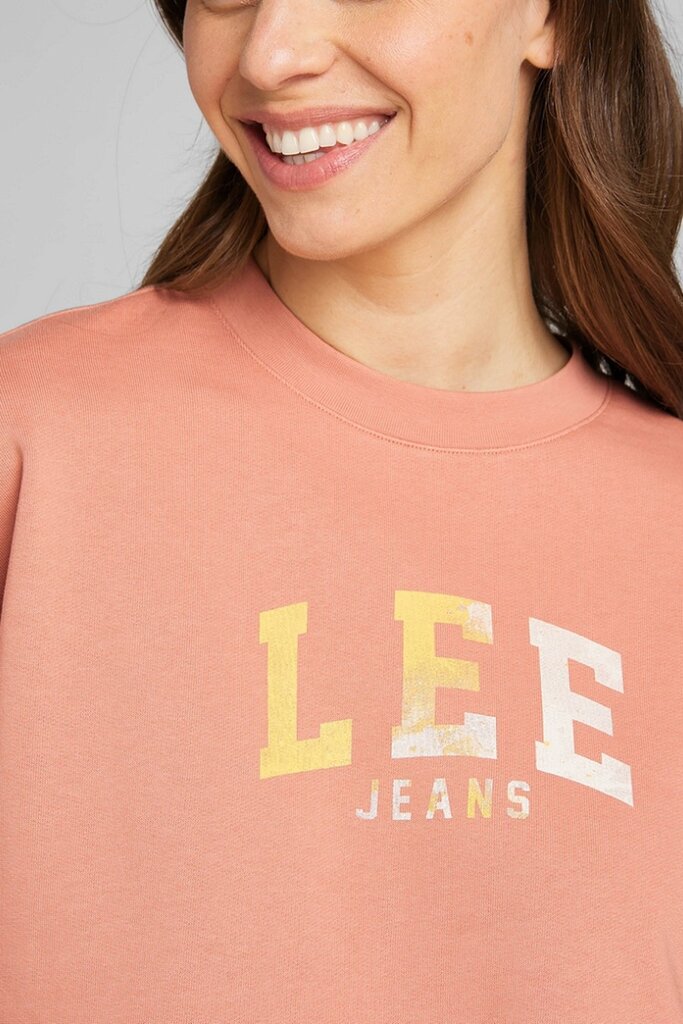Džemperis moterims Lee, oranžinis kaina ir informacija | Džemperiai moterims | pigu.lt