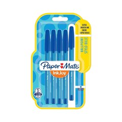 Rašikliai Paper Mate InkJoy 100ST, 0,7mm, 5 vnt. цена и информация | Письменные принадлежности | pigu.lt