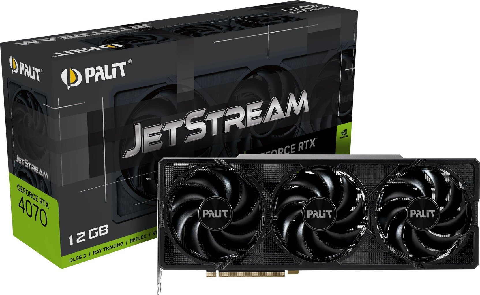 Palit GeForce RTX 4070 JetStream (NED4070019K9-1047J) цена и информация | Vaizdo plokštės (GPU) | pigu.lt