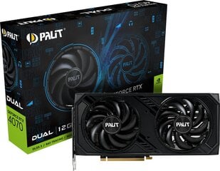 Palit GeForce RTX 4070 Dual (NED4070019K9-1047D) цена и информация | Видеокарты (GPU) | pigu.lt