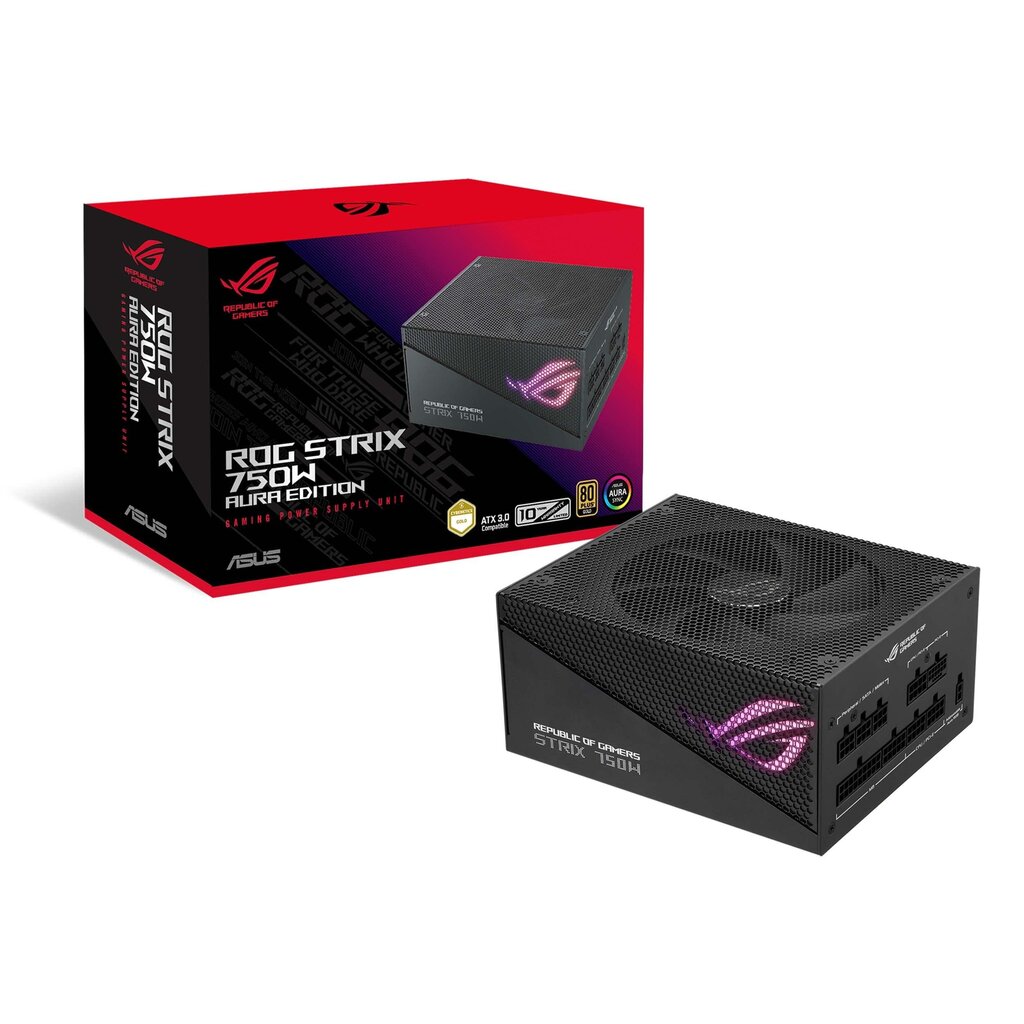 Asus ROG Strix 850W Gold Aura Edition цена и информация | Maitinimo šaltiniai (PSU) | pigu.lt