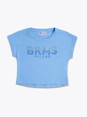 Marškinėliai mergaitėms Brums T-Shirt Jersey 20088086, mėlyni kaina ir informacija | Marškinėliai mergaitėms | pigu.lt