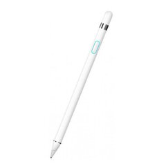 Riff Активный Супер-точный NIB Стилус ручка Заряжаемая с высокой чувствительностю 1.4mm Android / iOS Белый цена и информация | Аксессуары для планшетов, электронных книг | pigu.lt