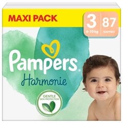 Подгузники PAMPERS Harmonie Maxi Pack, размер 3, 6-10 кг, 87 шт. цена и информация | Подгузники | pigu.lt