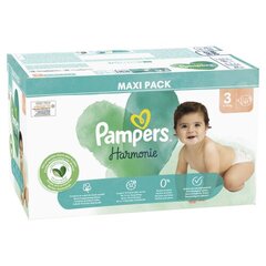 Подгузники PAMPERS Harmonie Maxi Pack, размер 3, 6-10 кг, 87 шт. цена и информация | Подгузники | pigu.lt