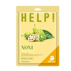 Noni veido kaukė Bergamo Help, su indišku šilkmedžiu, 25 ml цена и информация | Маски для лица, патчи для глаз | pigu.lt