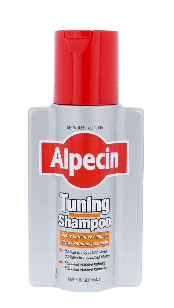 Šampūnas tamsiems plaukams vyrams Alpecin Tuning 200 ml цена и информация | Šampūnai | pigu.lt