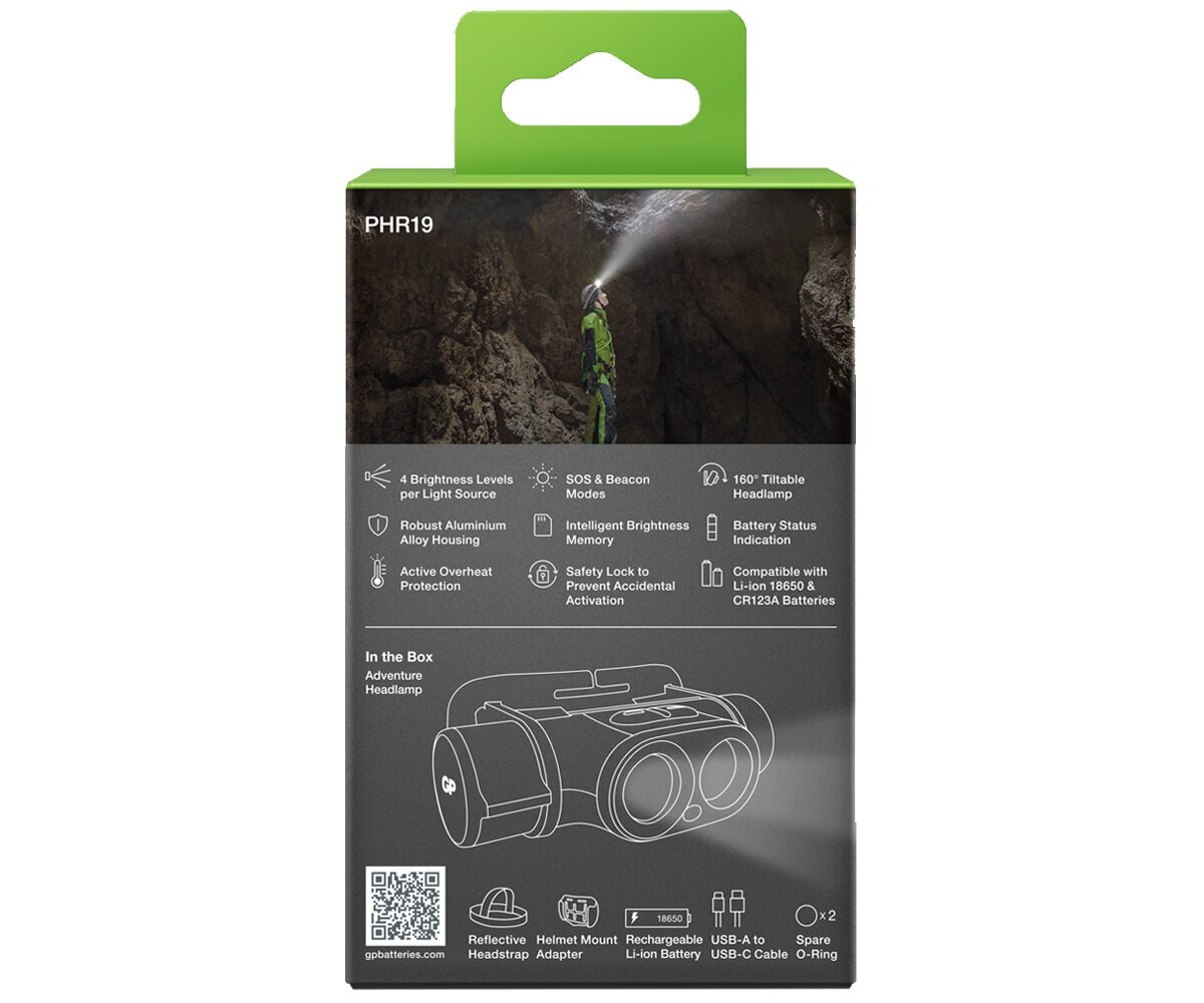 Pakraunamas žibintas ant galvos Energizer GP Xplor adventure headlamp PHR19 цена и информация | Žibintuvėliai, prožektoriai | pigu.lt