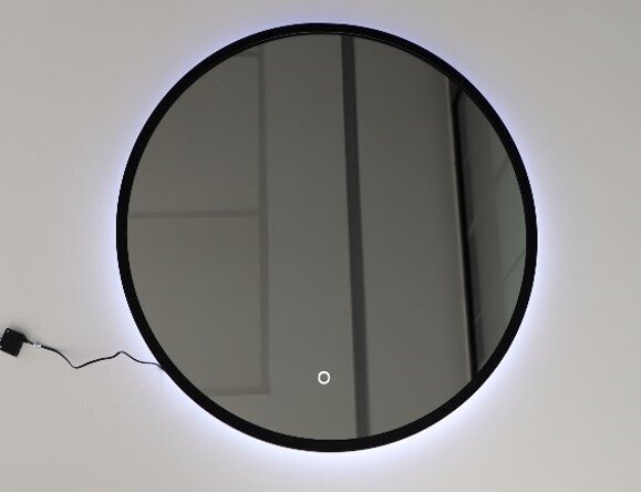 Vonios veidrodis su LED apšvietimu Comad Luna 60, juodas kaina ir informacija | Vonios veidrodžiai | pigu.lt